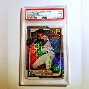Paul Skenes Chrome-Prospects 2024 Bowman Mega Box #125 PSA 9